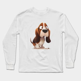 Dog Cute Adorable Humorous Illustration Long Sleeve T-Shirt